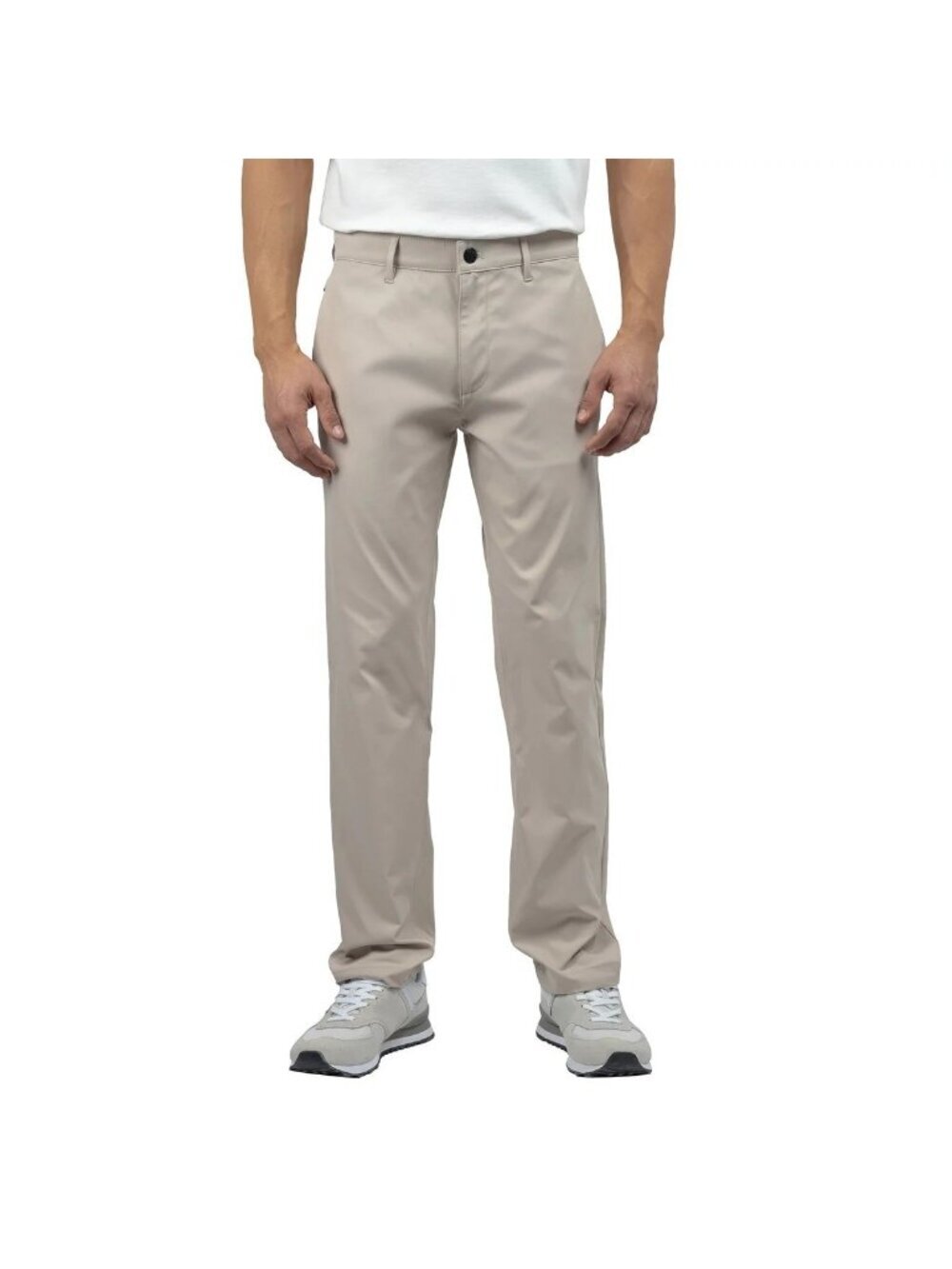 NWOT Scott Barber Men's Tech Pants 34x34 Beige Flat Front